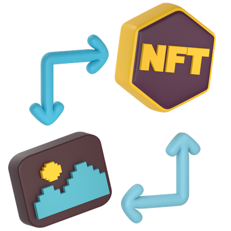 Art Mint zu NFT  3D Icon