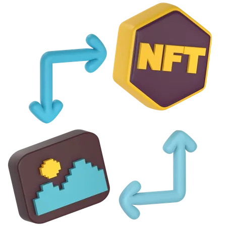 Art Mint zu NFT  3D Icon