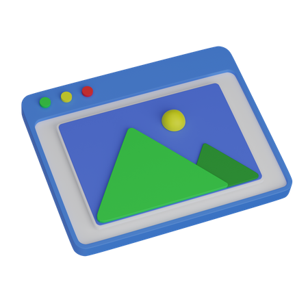 Galerie Web  3D Icon