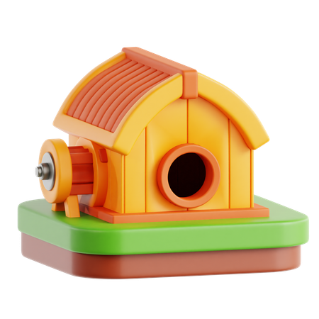 Galinheiro automático  3D Icon