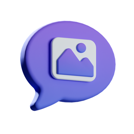 Gallery Chat  3D Icon