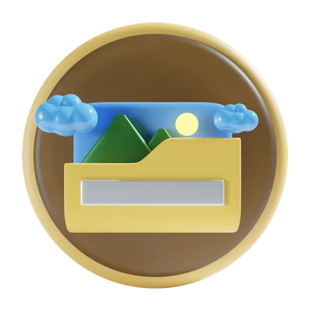 Gallery Folder Icon 3D Icon