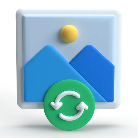 Gallery Refresh  3D Icon
