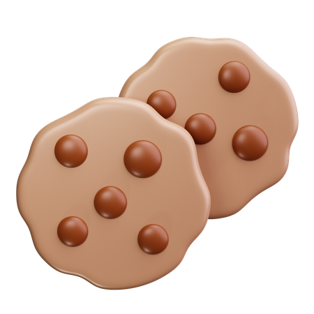 Galleta de vainilla  3D Icon