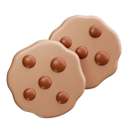 Galleta de vainilla  3D Icon