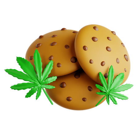 Galletas de cannabis  3D Icon