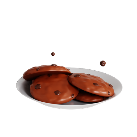 Galletas de chocolate  3D Icon