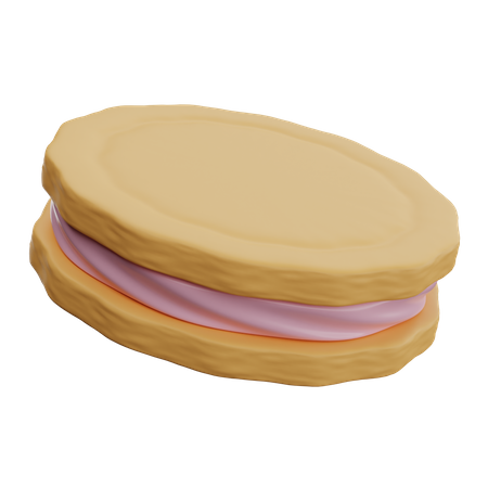 Galletas de crema  3D Icon