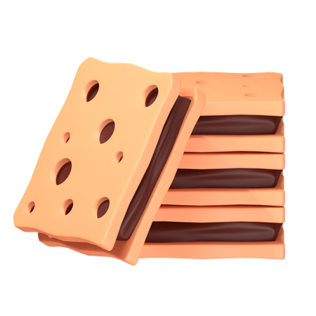 Galletas saladas  3D Icon