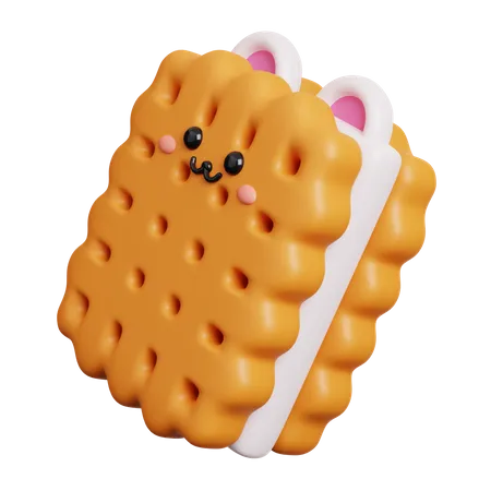 Galletas tipo sándwich  3D Icon