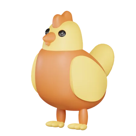 Gallina  3D Icon