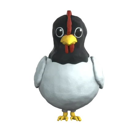 Gallina francesa  3D Icon