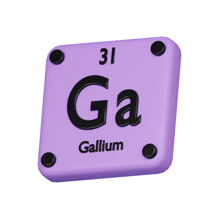 Gallium Element 3 D Icon 3D Icon