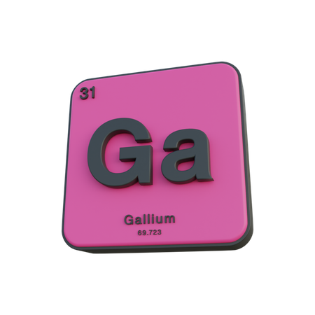 Gallium  3D Illustration