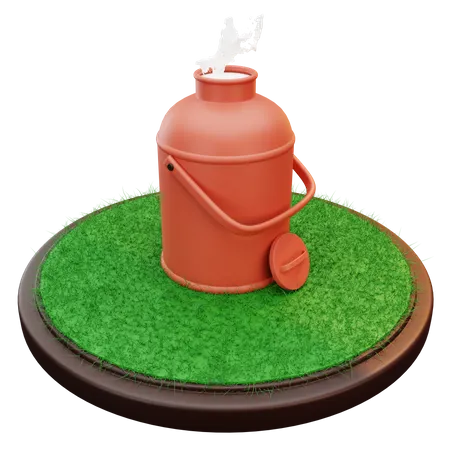 Gallon Milk  3D Illustration