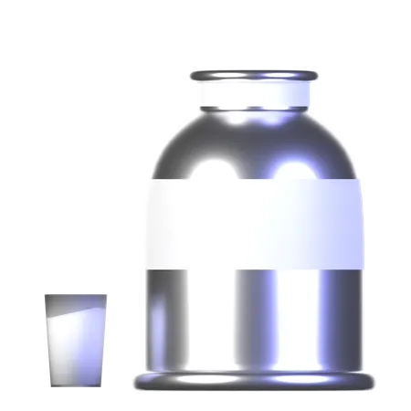 Galón de leche  3D Icon