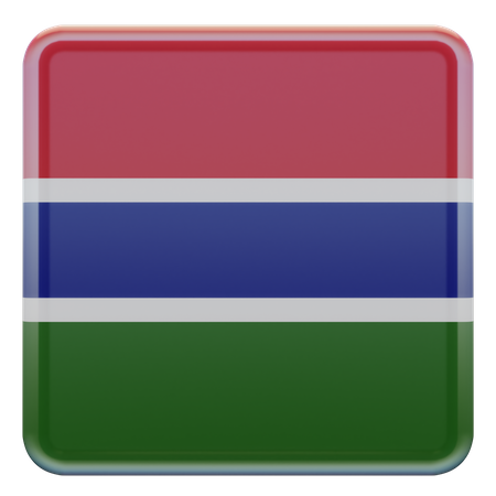 Gambia Flag  3D Flag