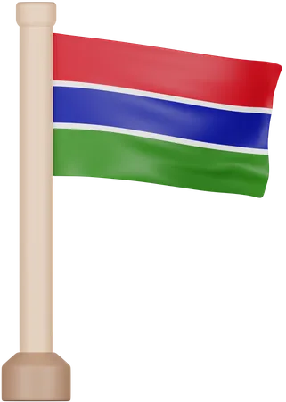 Gambia Flag  3D Icon