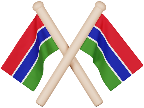 Gambia Flag  3D Icon