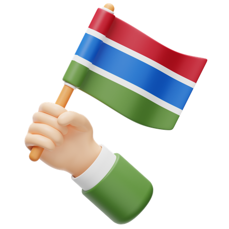 Gambia Flag  3D Icon