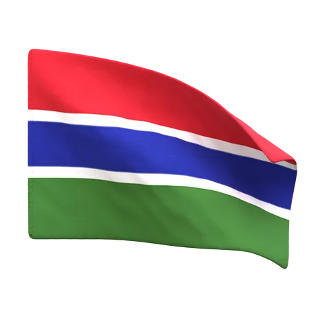 Gambia Flag  3D Icon