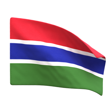 Gambia Flag  3D Icon