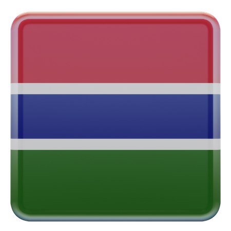 Gambia Flag  3D Illustration
