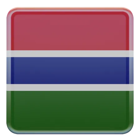 Gambia Flag  3D Illustration