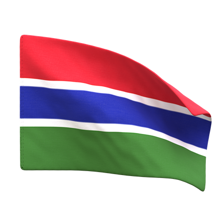 Gambia Flag  3D Icon