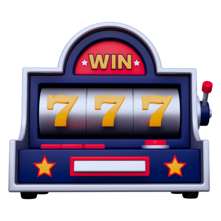 Gambling Slot Machine  3D Icon