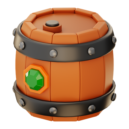 Game Barrel  3D Icon