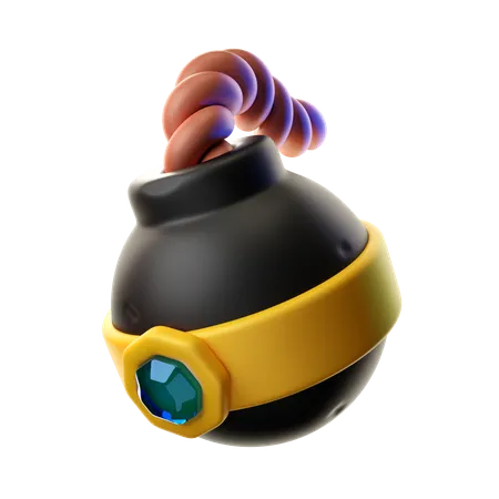 Game bomb  3D Illustration