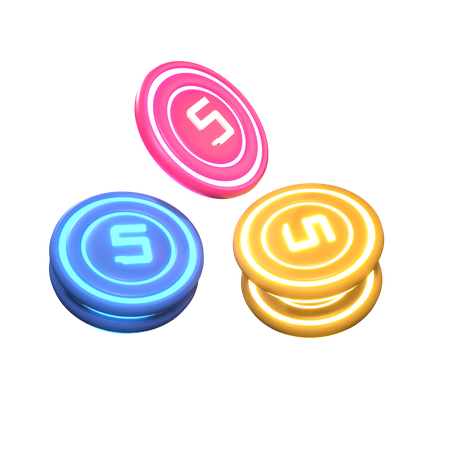 Game Coin  3D Icon