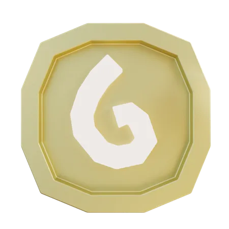 3 D Illustration Gold Coin 3D Icon