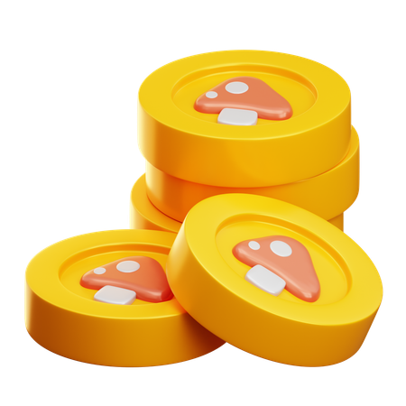 Game Coin stack  3D Icon