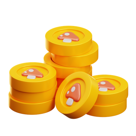 Game Coin stack  3D Icon