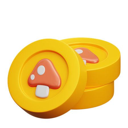 Game Coin stack  3D Icon