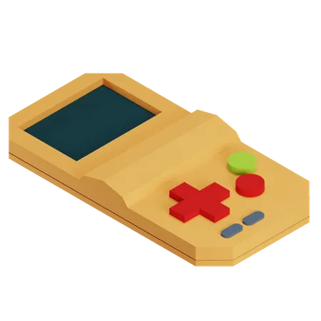 3 D Retro Game Console With Isometric Style 3D Icon