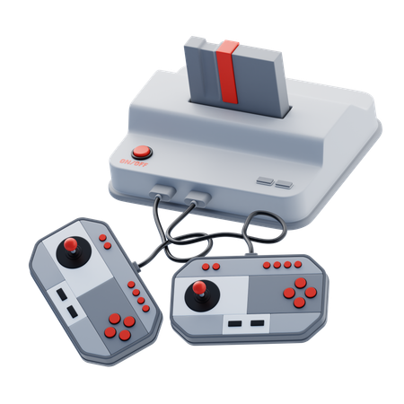 Game Console With Joysticks  3D Icon