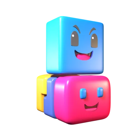 Game Emoticon Character  3D Icon
