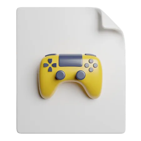 Game File  3D Icon