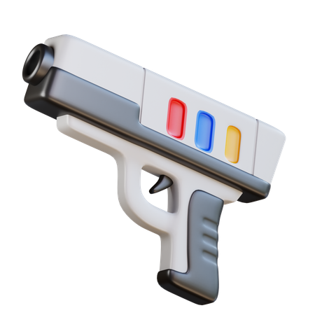 Game Gun Retro  3D Icon