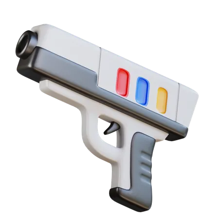 Game Gun Retro  3D Icon