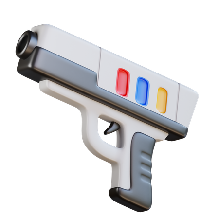 Game Gun Retro  3D Icon