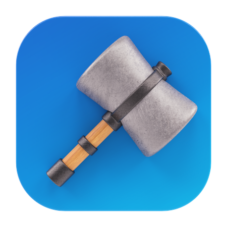 Game Hammer  3D Icon