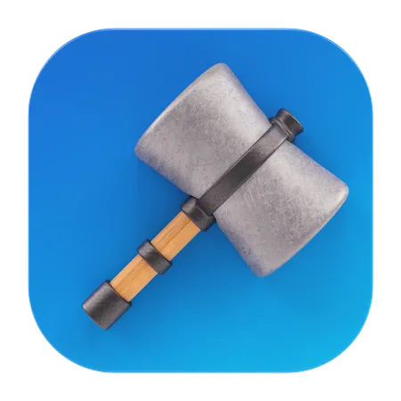 Game Hammer  3D Icon