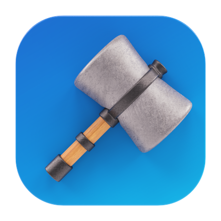 Game Hammer 3D Icon