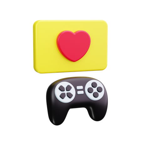 Game Love  3D Icon