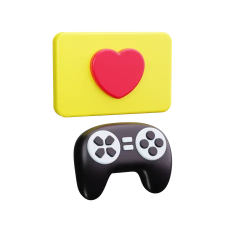 Game Love  3D Icon