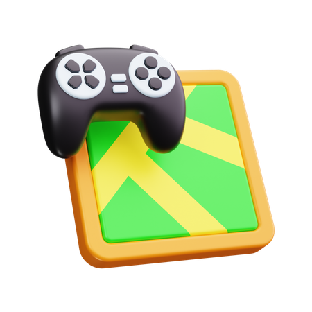 Game Map  3D Icon